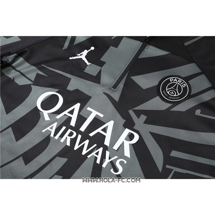 Chandal de Sudadera del Paris Saint-Germain Jordan 2022-2023 Negro y Gris